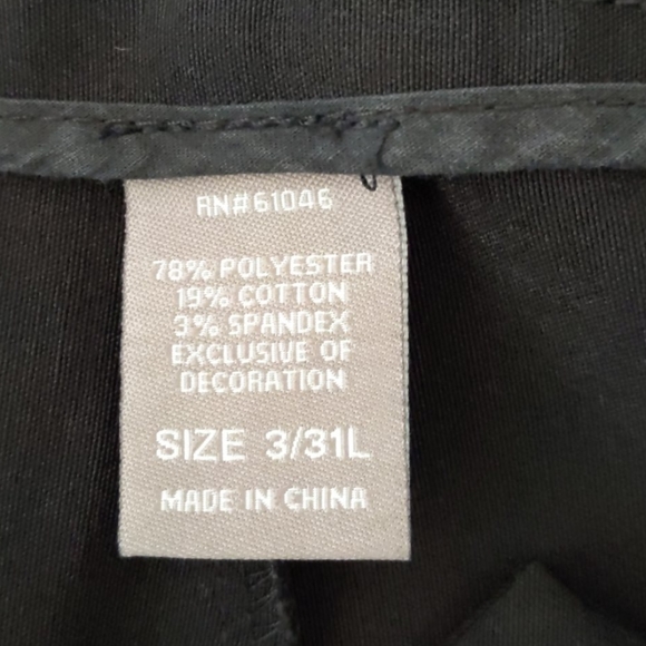 Vanity Black Dress Pants Size 3/31L - Picture 13 of 16